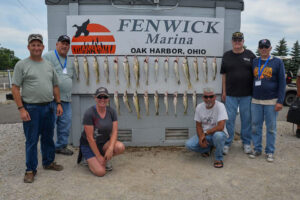 walleye limits with The Outfitters walleye charter - Fenwick Marina